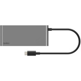 station daccueil Belkin 7-Port USB-C Hub with Dual USB-C Ports Space Gray (AVC023hqSGY)