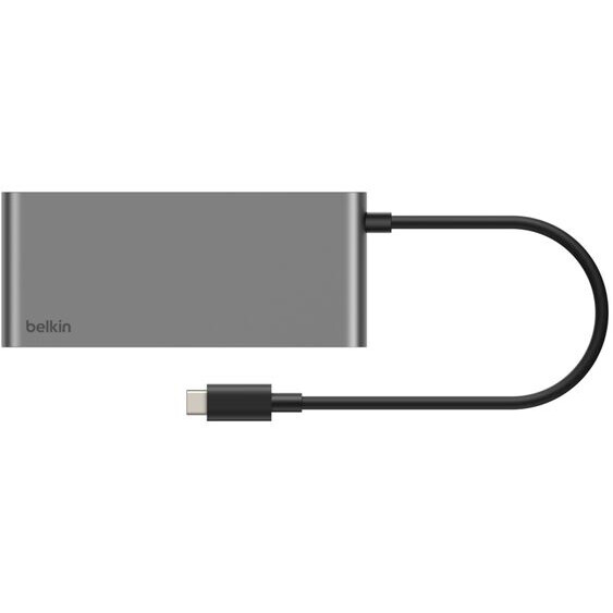 station daccueil Belkin 7-Port USB-C Hub with Dual USB-C Ports Space Gray - AVC023hqSGY - photo 2