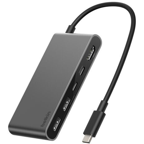 station daccueil pour ordinateur Belkin 5-Port USB-C Hub with Dual USB-C Ports Space Gray - AVC022hqSGY - photo 3