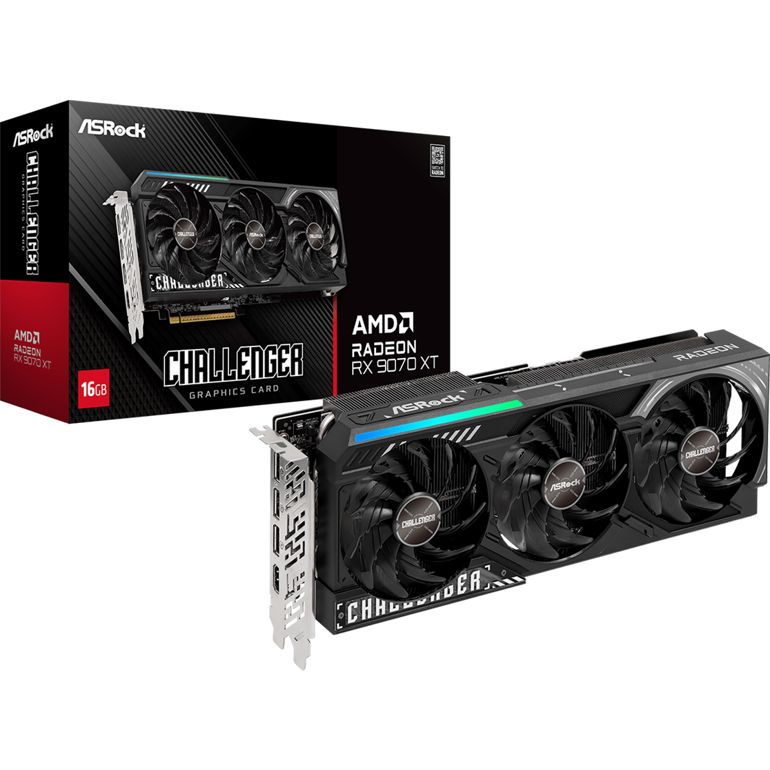 Grafikkarte AMD Radeon RX 9070 XT ASRock Challenger 16GB (RX9070XT CL 16G) - Foto 6