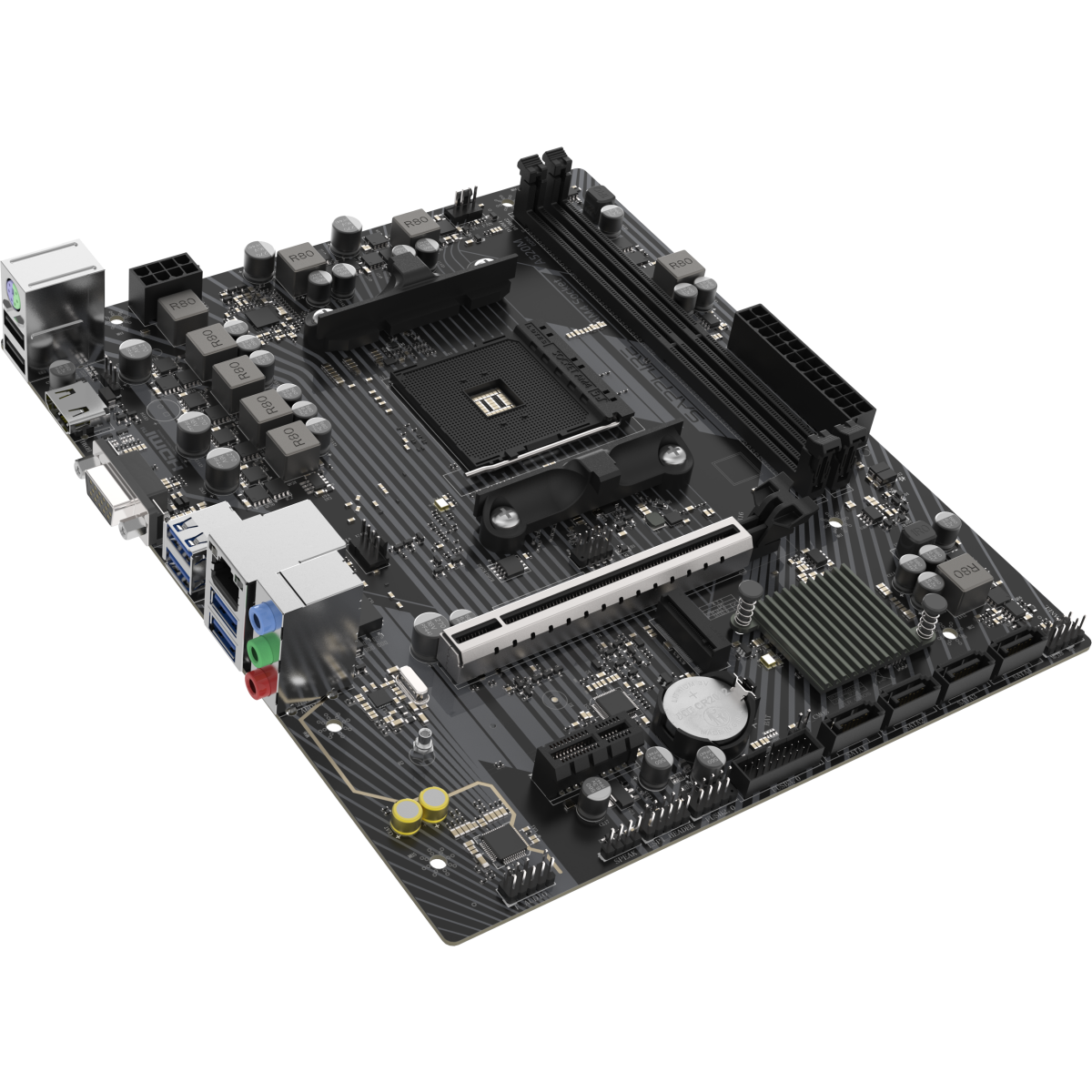 Mainboard Sapphire A520M-E - 52119-04-40G - Foto 4