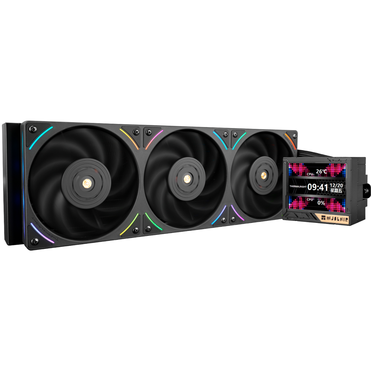 Wasserkühlungssystem Thermalright Mjolnir Vision 360 UB Pro ARGB Black - TRMV360UBPROAB