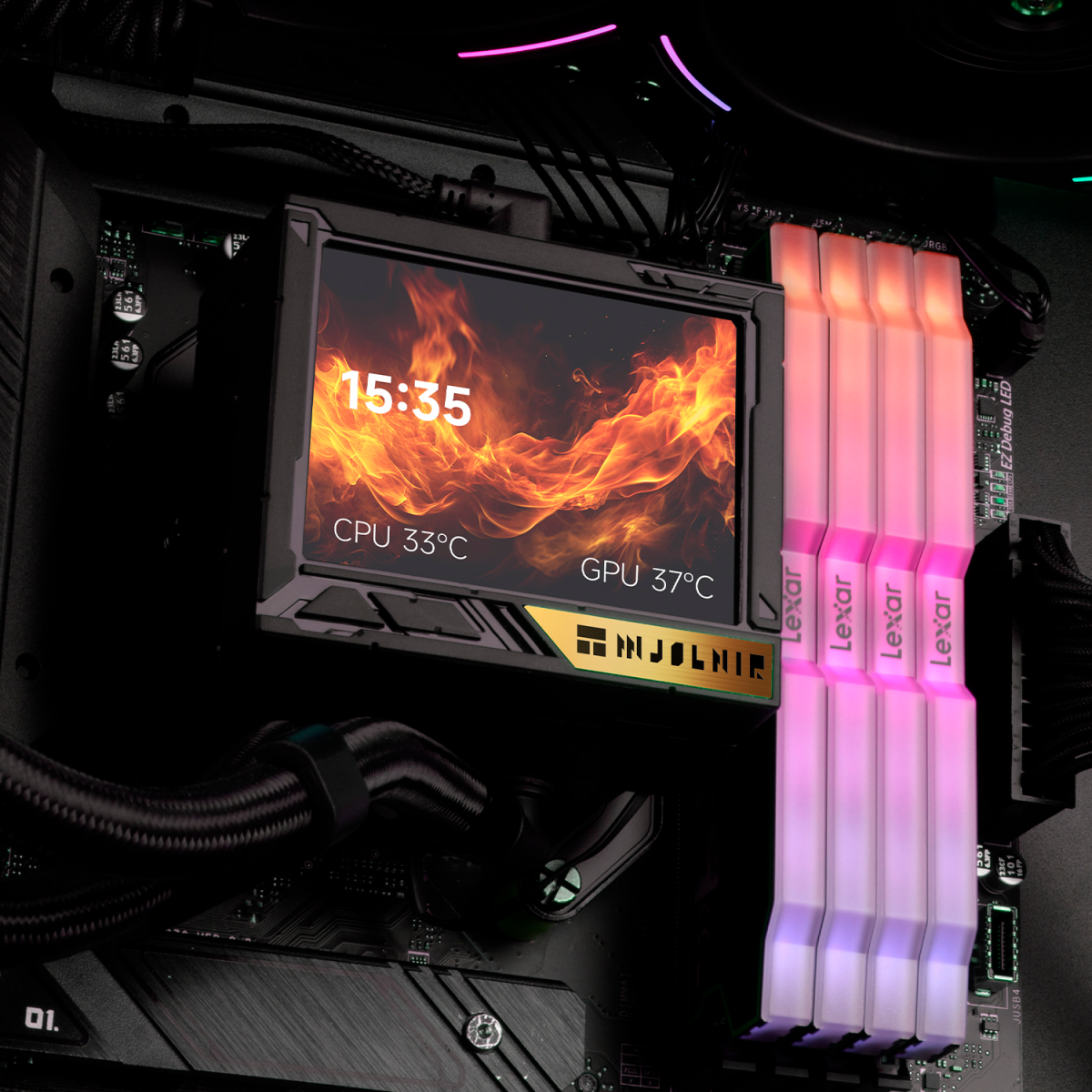Wasserkühlungssystem Thermalright Mjolnir Vision 360 UB Pro ARGB Black - TRMV360UBPROAB - Foto 8