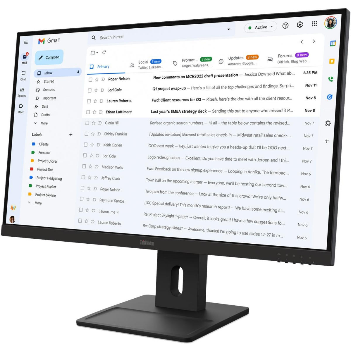 écran Lenovo 27" ThinkVision E27-40 (64BCMAT4EU) - photo 3