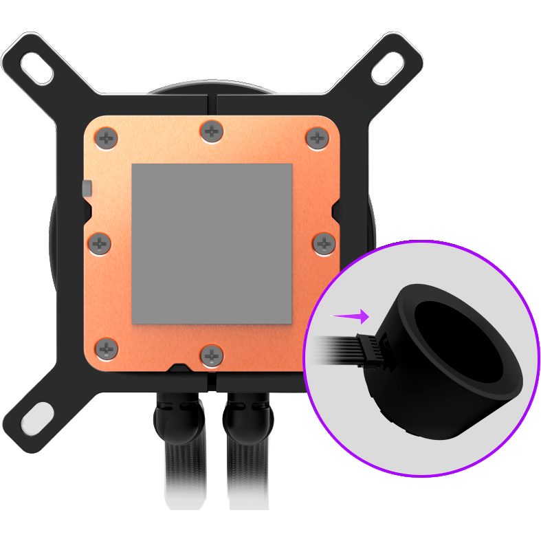 Wassergekühltes System NZXT Kraken Plus 360 RGB V2 Black (RL-KR360-B2) - Foto 6