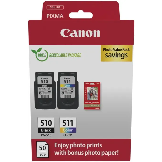 cartouche Canon PG-510/CL-511 - 2970B017