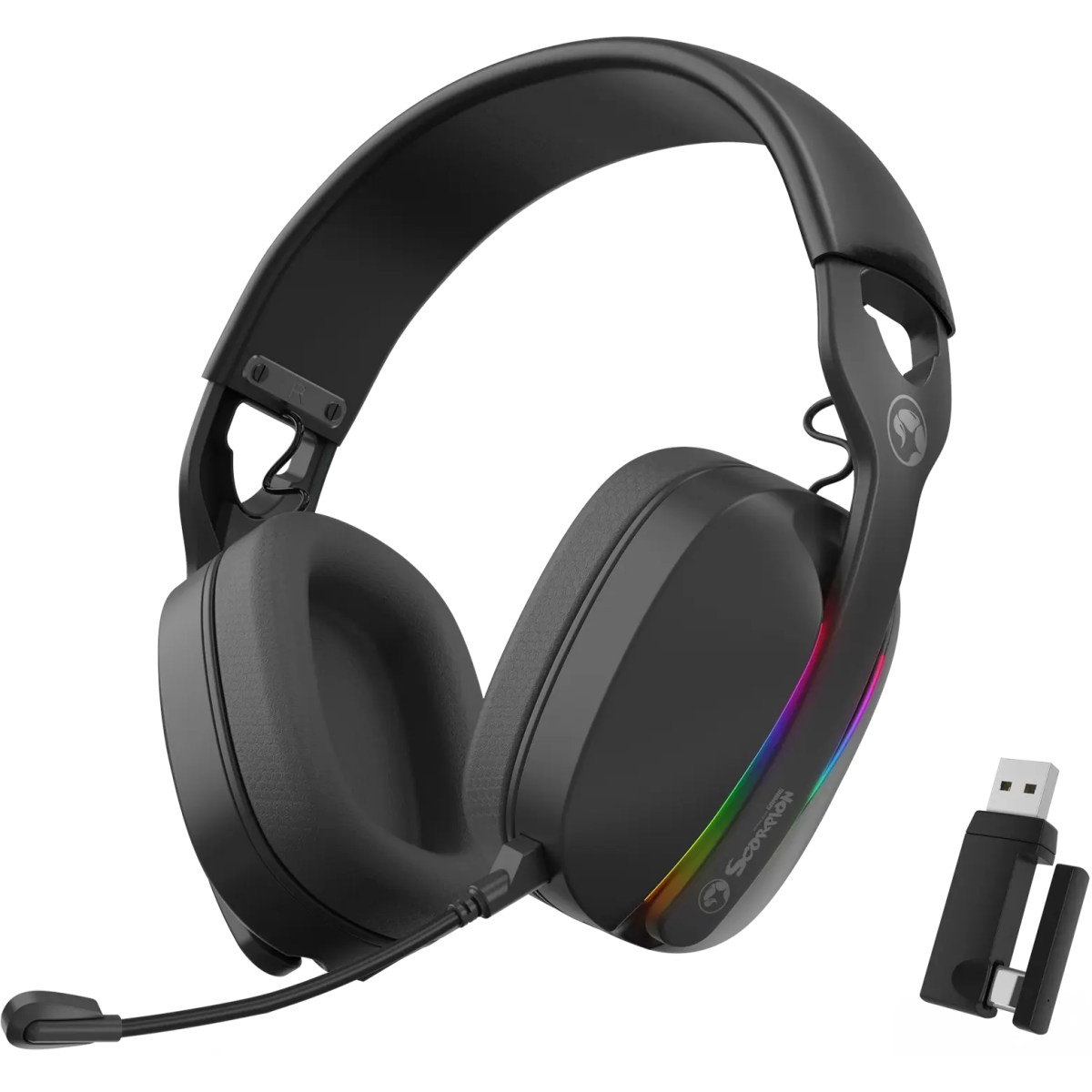 Headset MARVO HG9086W Pulz 70W Black - HG9086W BK - Foto 2