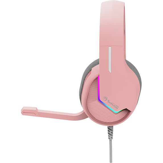 Headset MARVO H8618 Tactic 40 Pink - H8618 PK - Foto 4