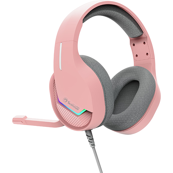 Headset MARVO H8618 Tactic 40 Pink - H8618 PK - Foto 6