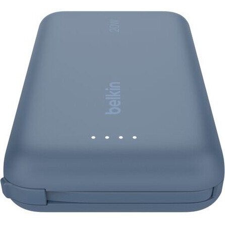 Externer Akku Belkin BoostCharge Power Bank 10K with Integrated Cable Blue - BPB021hqBL - Foto 5