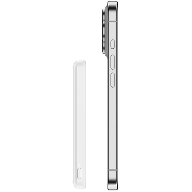 batterie externe Belkin BoostCharge Slim Magnetic Power Bank 5K White - BPD010hqWH - photo 2