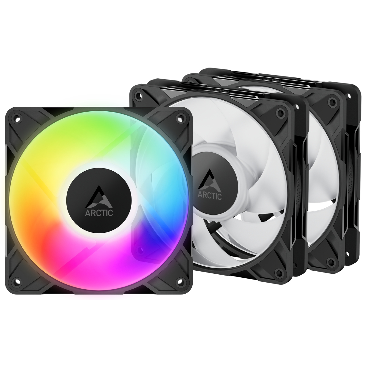 Gehäuselüfter Arctic P12 Pro A-RGB LN Black (3 pcs) - ACFAN00347A