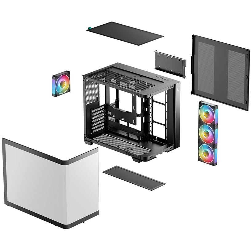 Gehäuse DeepCool CG530U 4F Black - R-CG530U-BKAGA4-G - Foto 8