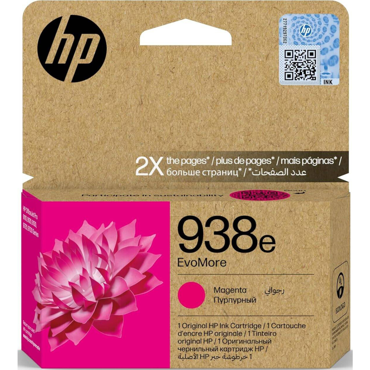 Cartouche HP 4S6Y0PE (№938e) Magenta