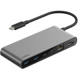 station daccueil Belkin 8-Port USB-C Hub with 2.5Gb Ethernet Space Gray (INC024hqSGY)