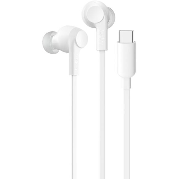 Headset Belkin SoundForm ANC Wired Earbuds (USB-C) White - G3H0003hqWH