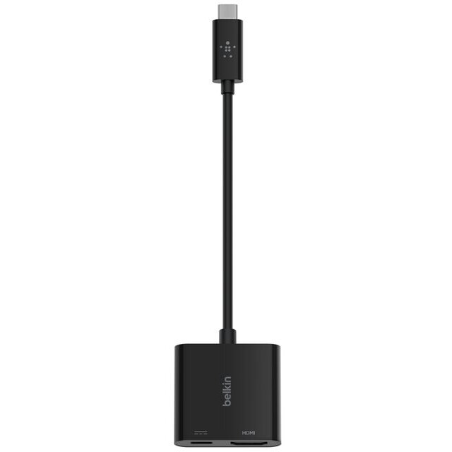 adaptateur de connexion USB Type-C - HDMI/USB Type-C, 0.13m, Belkin AVC002btBK - photo 2