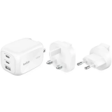 chargeur secteur pour réseau Belkin BoostCharge Pro 3-Port GaN 100W White + Travel Adapter Kit (WCH016hqWH)