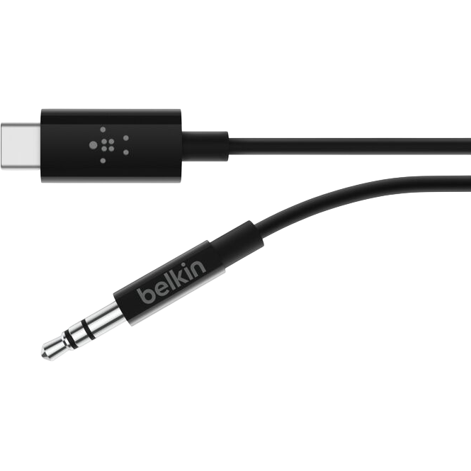 Kabel USB Type-C - 3.5 Jack, 0.9m, Belkin F7U079bt03-BLK - Foto 3