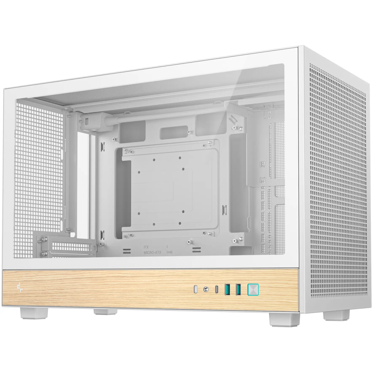 Boîtier DeepCool CH260 Wood White -  R-CH260-WHNWM0-G-1 - photo 3