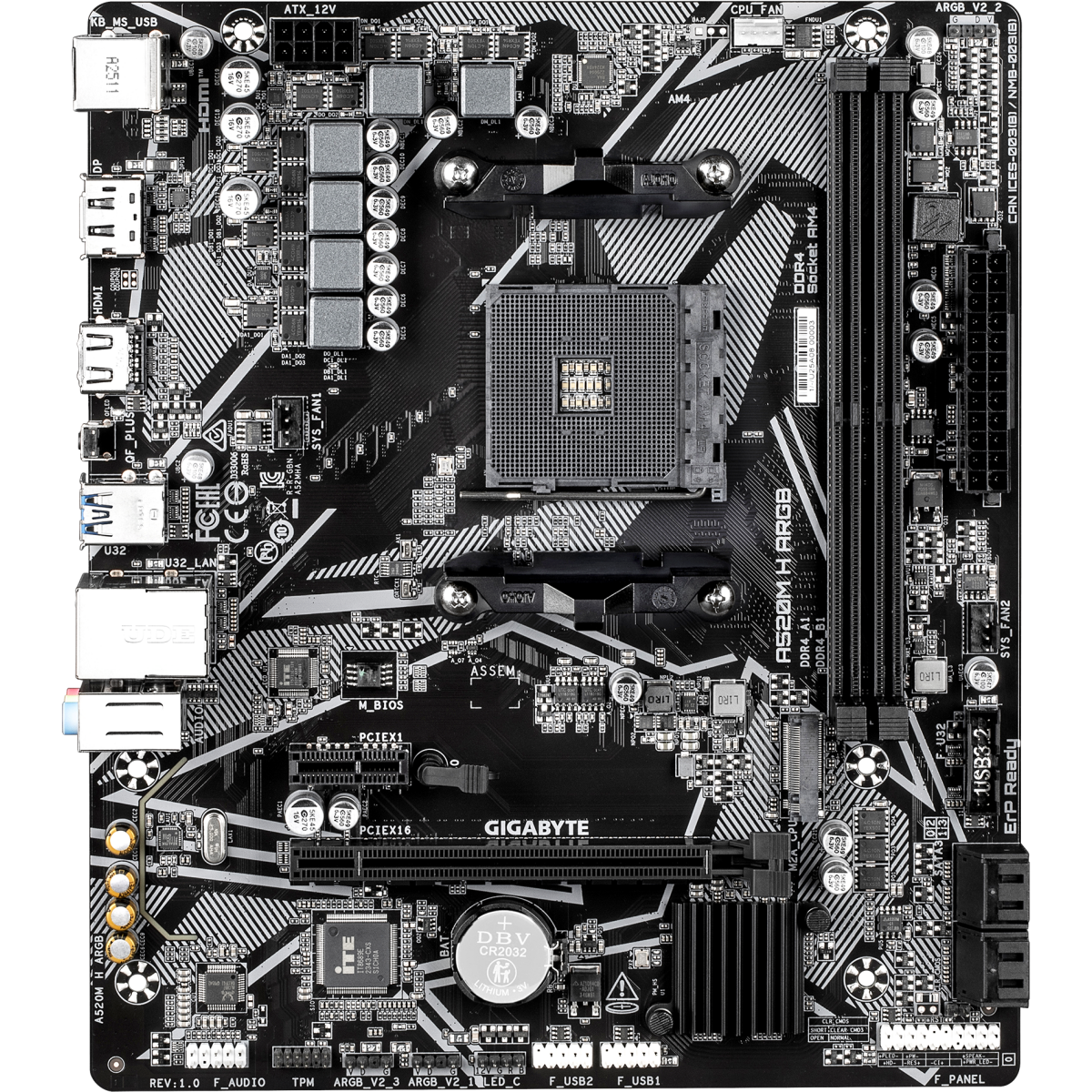 Mainboard Gigabyte A520M H ARGB