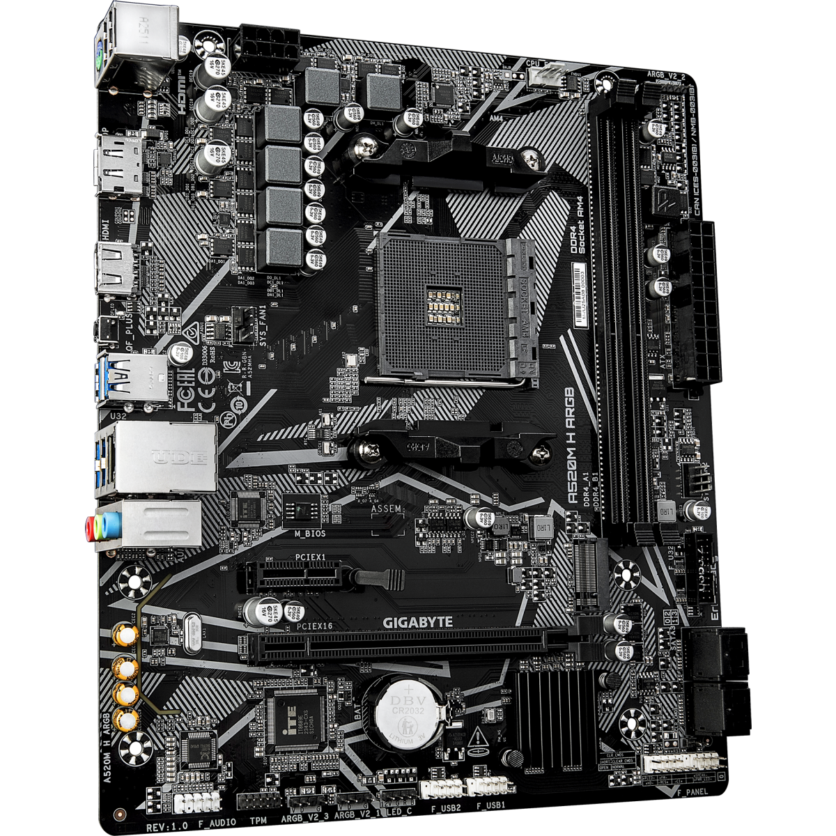 Mainboard Gigabyte A520M H ARGB - Foto 2