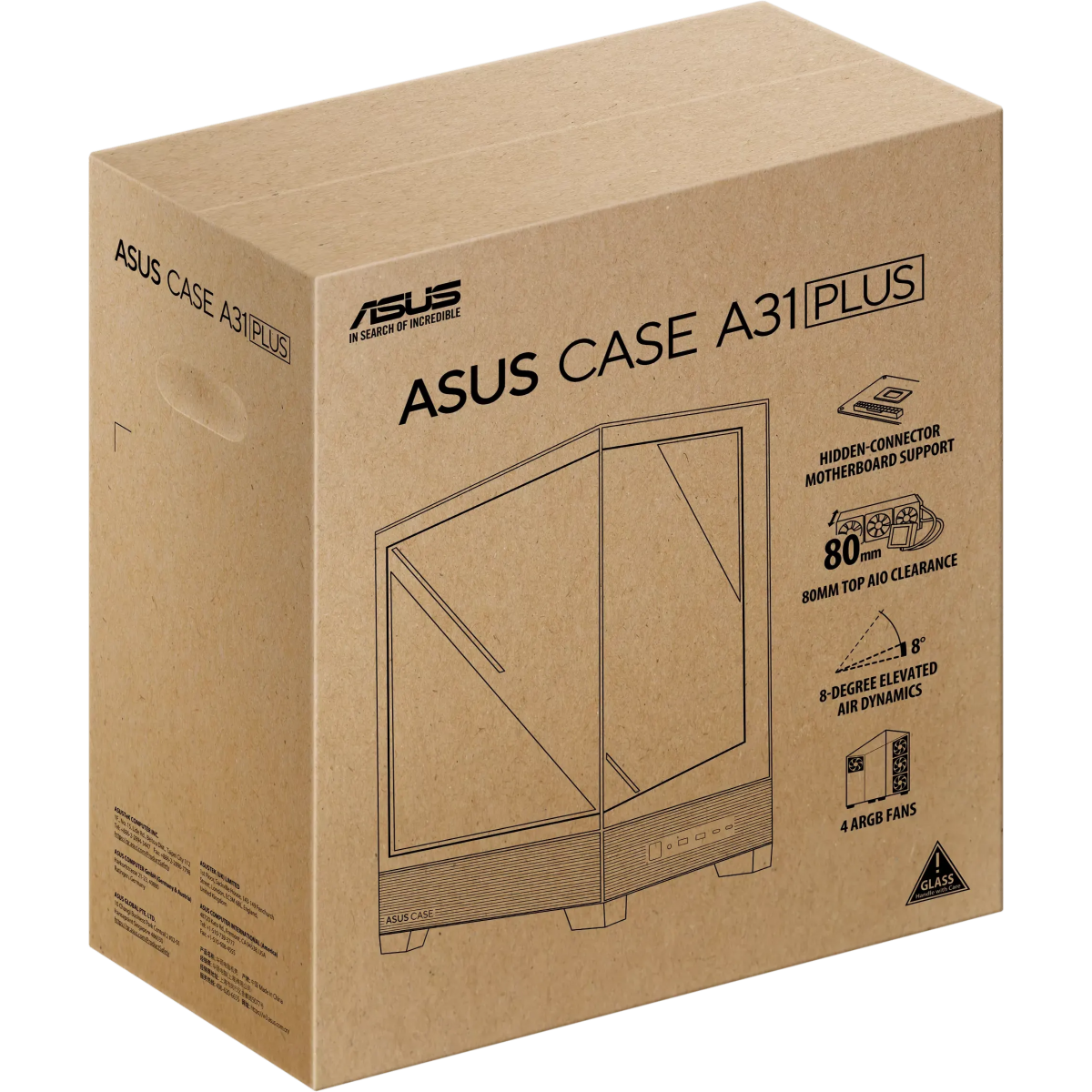 Boîtier ASUS A31 Plus Black - 90DC00R0-B19000 - photo 17