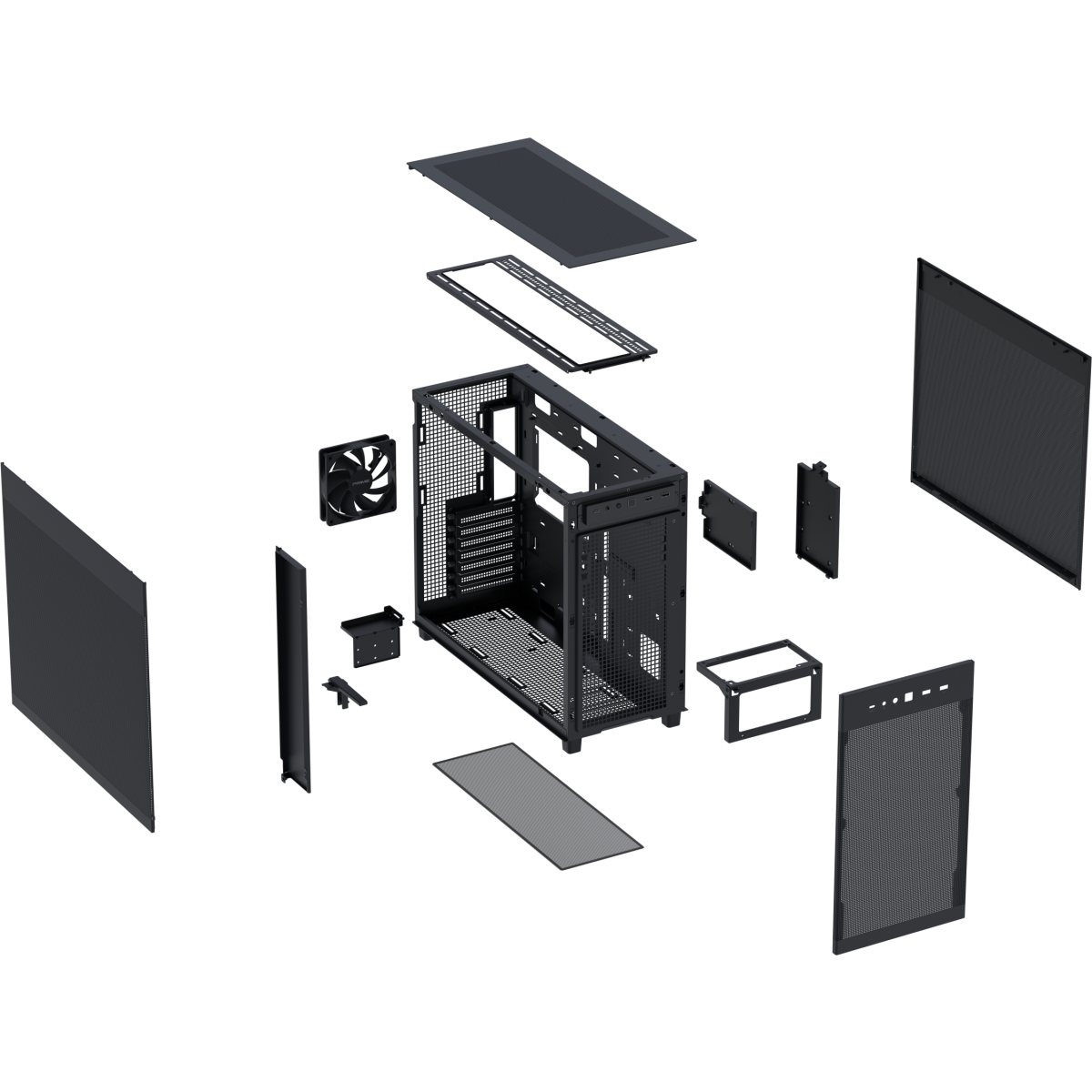 Gehäuse ASUS Prime AP303 Mesh Black - 90DC00V0-B39000 - Foto 13