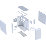boîtier ASUS Prime AP303 Mesh White (90DC00V3-B39000)