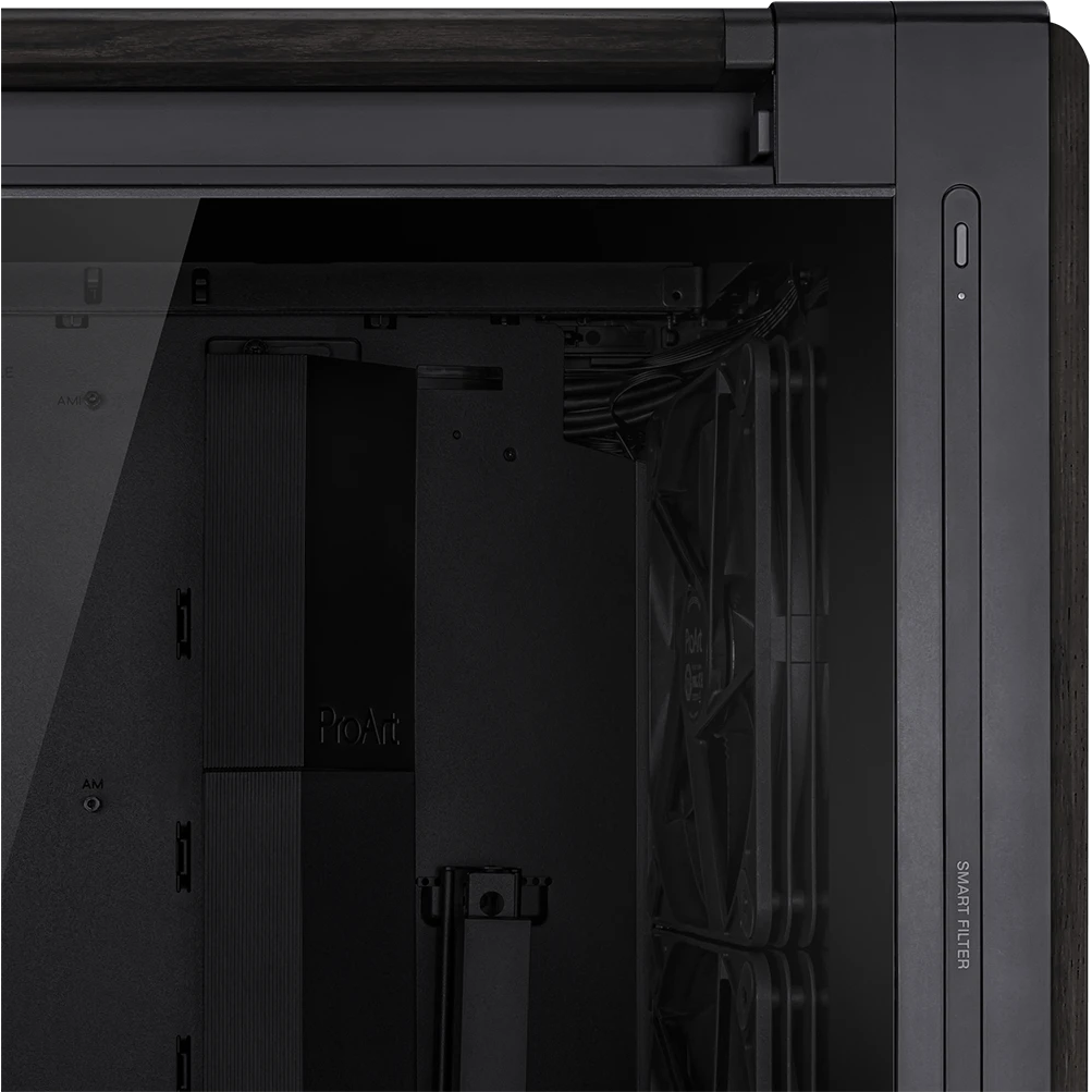 Gehäuse ASUS ProArt PA602 Wood Edition Tempered Glass Panel Black - 90DC00J0-B09010 - Foto 15