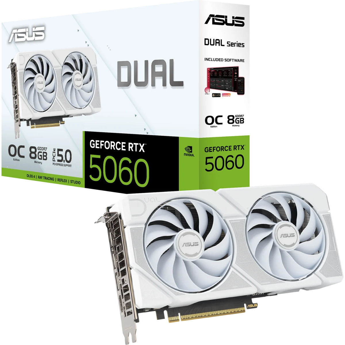 carte graphique NVIDIA GeForce RTX 5060 ASUS Dual White OC 8GB (DUAL-RTX5060-O8G-WHITE) - photo 12