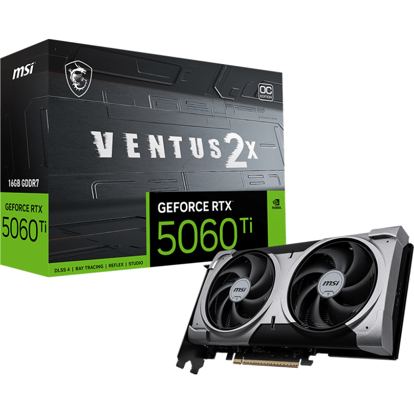 Grafikkarte NVIDIA GeForce RTX 5060 Ti MSI OC 16GB (RTX 5060 Ti 16G VENTUS 2X OC PLUS) - Foto 5