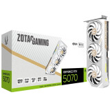 carte graphique NVIDIA GeForce RTX 5070 Zotac AMP White Edition 12GB (ZT-B50700FQ-10P)