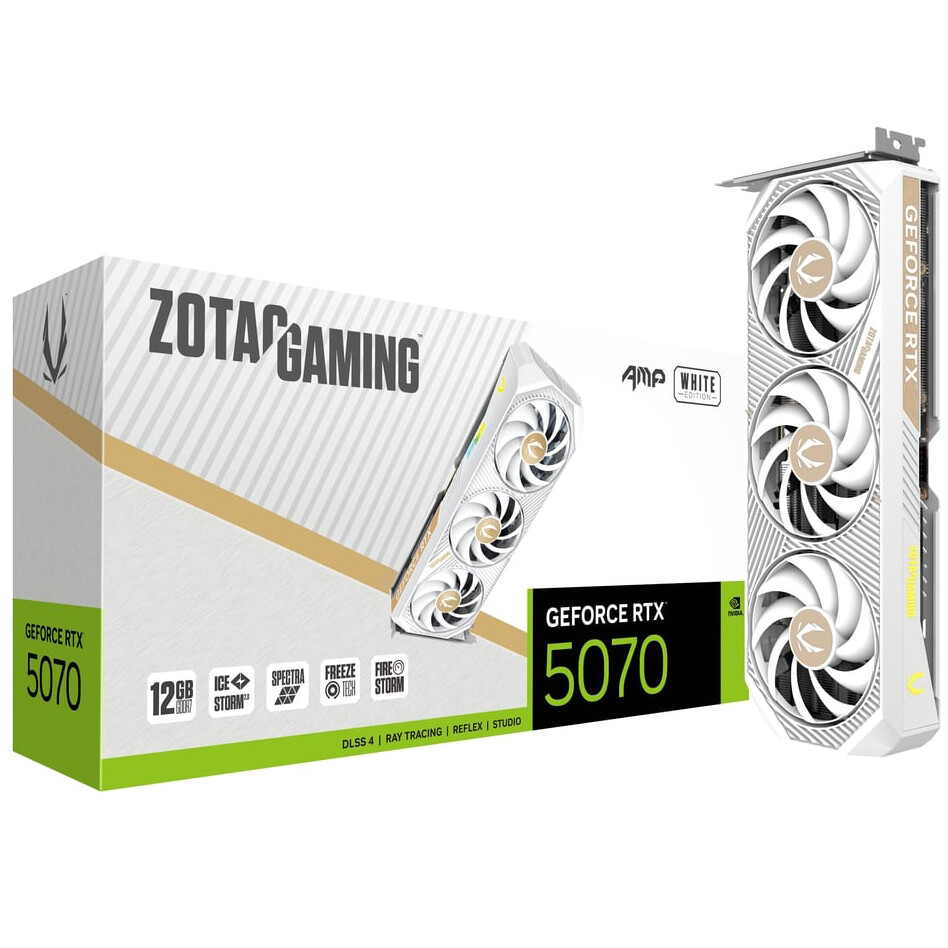carte graphique NVIDIA GeForce RTX 5070 Zotac AMP White Edition 12GB (ZT-B50700FQ-10P) - photo 7