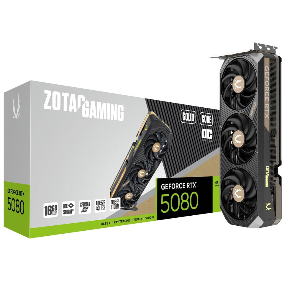 Grafikkarte NVIDIA GeForce RTX 5080 Zotac SOLID CORE OC 16GB (ZT-B50800J2-10P) - Foto 7