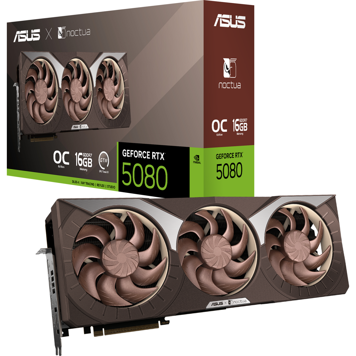 carte graphique NVIDIA GeForce RTX 5080 ASUS Noctua Edition OC 16GB (RTX5080-O16G-NOCTUA) - photo 18