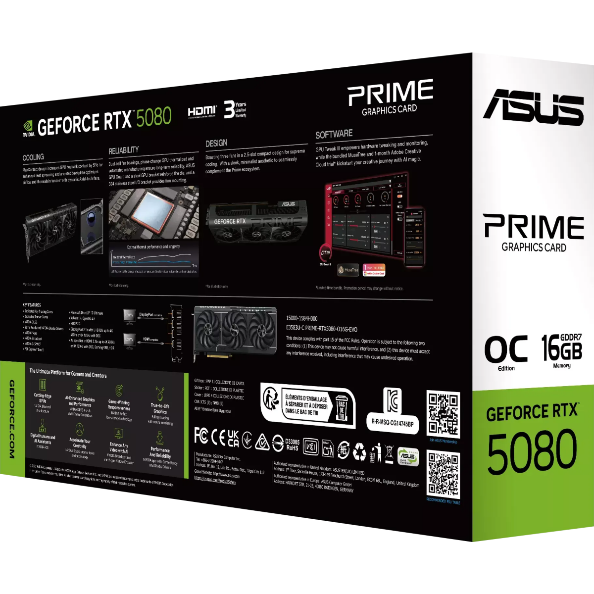 Grafikkarte NVIDIA GeForce RTX 5080 ASUS PRIME EVO OC 16GB (PRIME-RTX5080-O16G-EVO) - Foto 11
