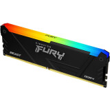 Mémoire vive 8GB DDR4 3600MHz Kingston Fury Beast RGB (KF436C17BB2A/8)