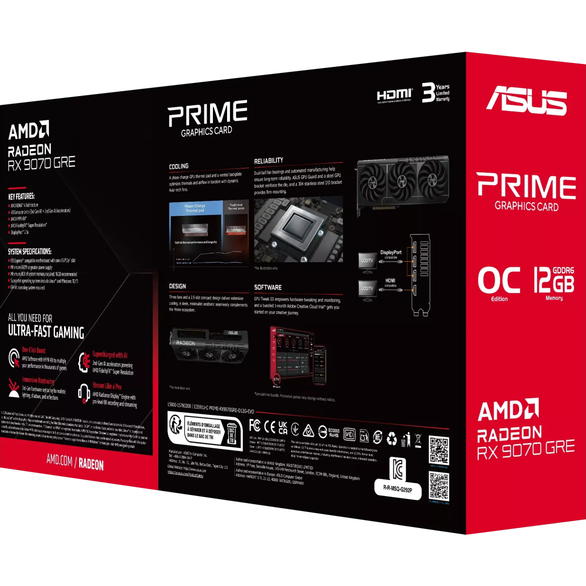 Grafikkarte AMD Radeon RX 9070 GRE ASUS PRIME EVO OC 16GB (PRIME-RX9070GRE-O12G-EVO) - Foto 13
