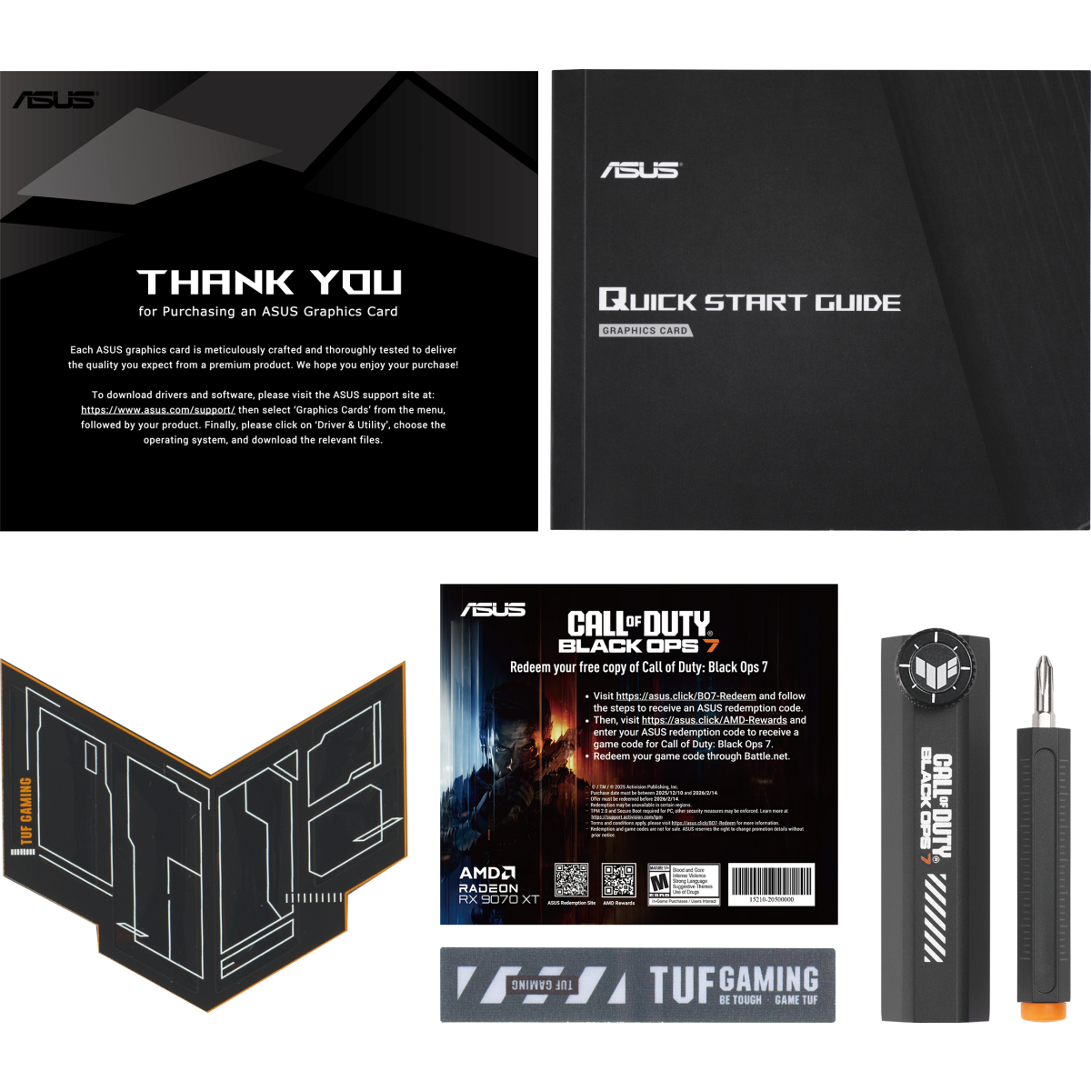 carte graphique AMD Radeon RX 9070 XT ASUS COD BO7 Special Edition OC 16GB (TUF-RX9070XT-O16G-COD-BO7) - photo 12