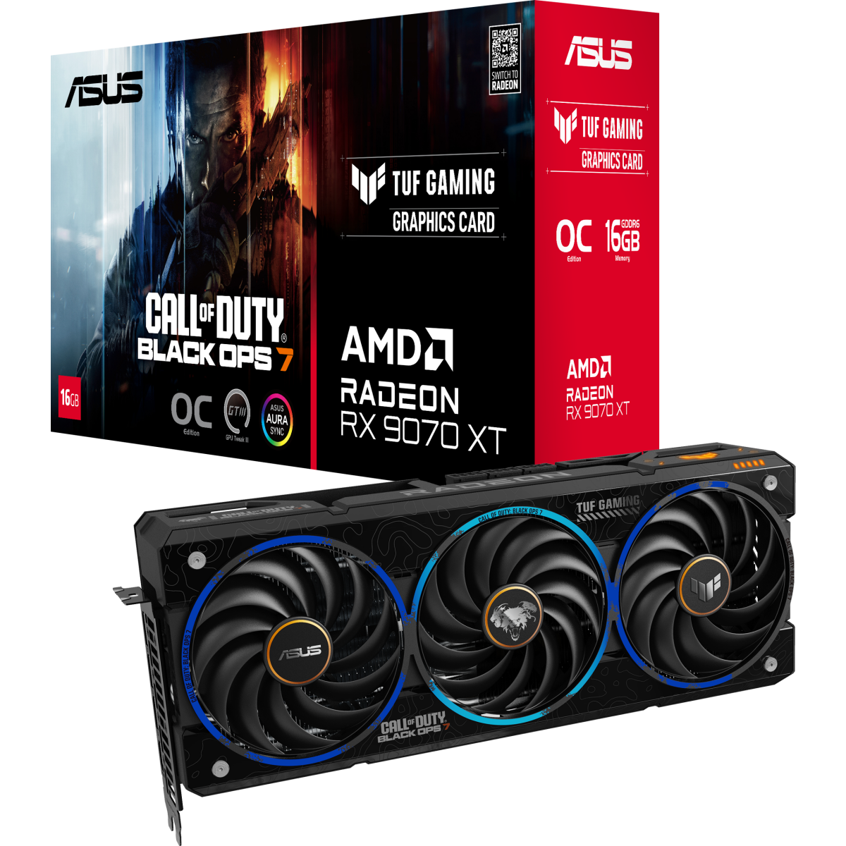carte graphique AMD Radeon RX 9070 XT ASUS COD BO7 Special Edition OC 16GB (TUF-RX9070XT-O16G-COD-BO7) - photo 13