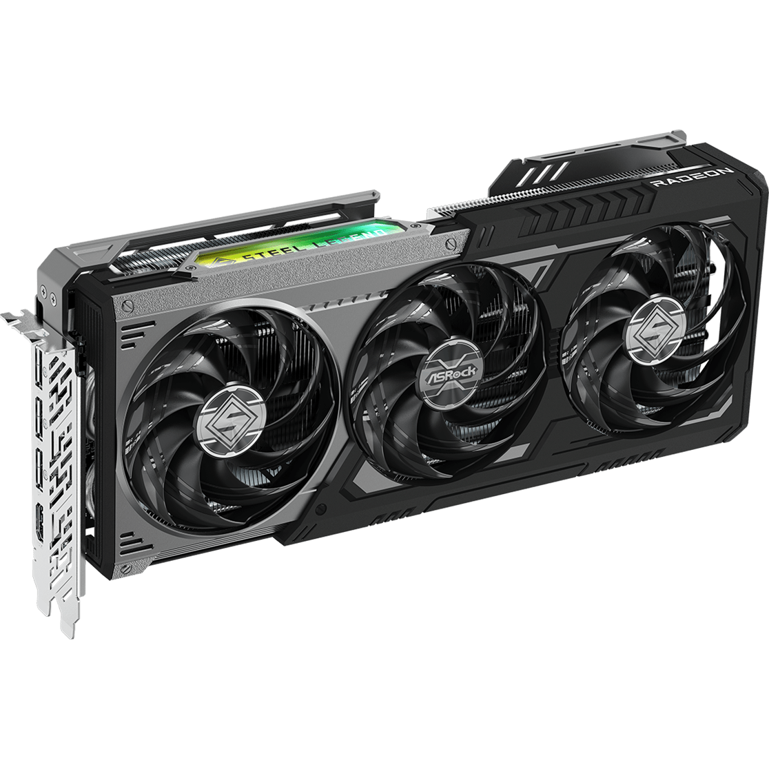 Grafikkarte AMD Radeon RX 9070 GRE ASRock Steel Legend Dark OC 12GB (RX9070GRE SLD 12GO) - Foto 2