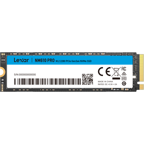 stockage SSD 2TB Lexar NM610 Pro (LNM610P002T-RNNNG)