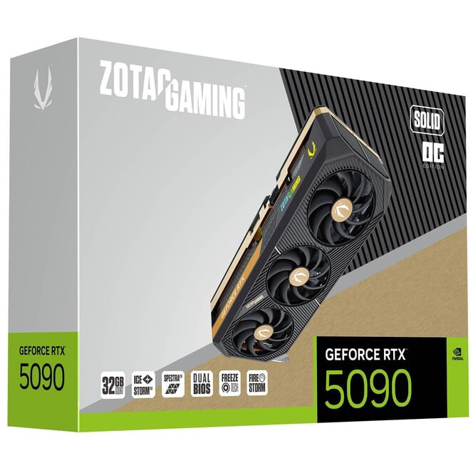carte vidéo NVIDIA GeForce RTX 5090 Zotac SOLID OC 32GB (ZT-B50900J-10P) - photo 7