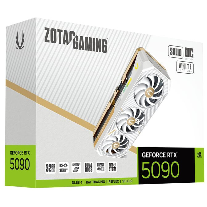 carte graphique NVIDIA GeForce RTX 5090 Zotac SOLID White Edition OC 32GB (ZT-B50900Q-10P) - photo 7