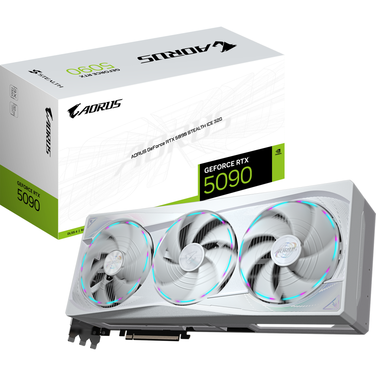 carte graphique NVIDIA GeForce RTX 5090 Gigabyte AORUS STEALTH ICE OC 32GB (GV-N5090AORUSST ICE-32GD) - photo 10