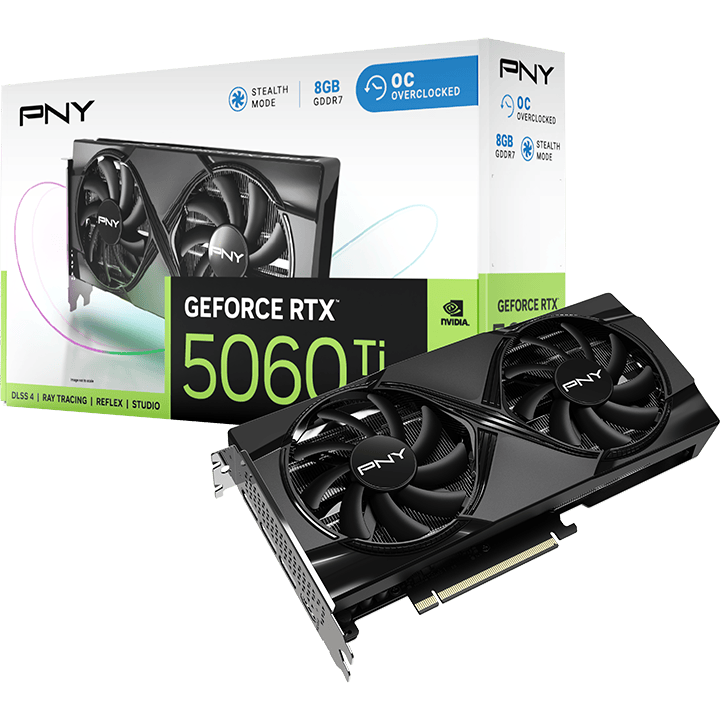 Grafikkarte NVIDIA GeForce RTX 5060 Ti PNY Dual Fan OC 8GB (VCG5060T8DFXPB1-O) - Foto 9