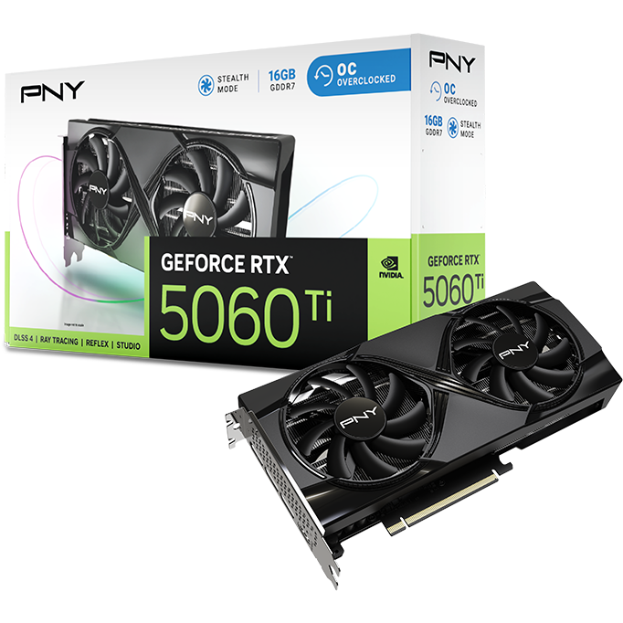 Carte graphique NVIDIA GeForce RTX 5060 Ti PNY Dual Fan OC 16GB (VCG5060T16DFXPB1-O) - photo 9