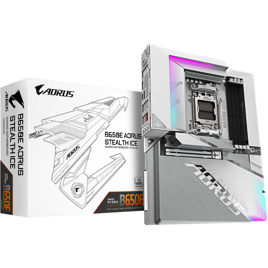 Mainboard Gigabyte B650E AORUS STEALTH ICE - Foto 6