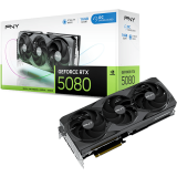carte vidéo NVIDIA GeForce RTX 5080 PNY Triple Fan OC 16GB (VCG508016TFXPB1-O)
